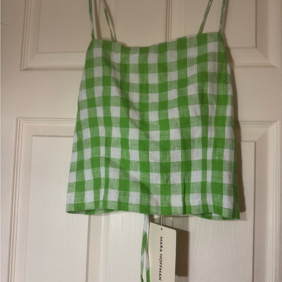 MARA HOFFMAN
Carrie Square-Neck Gingham Hemp Top - Picture 4 of 8